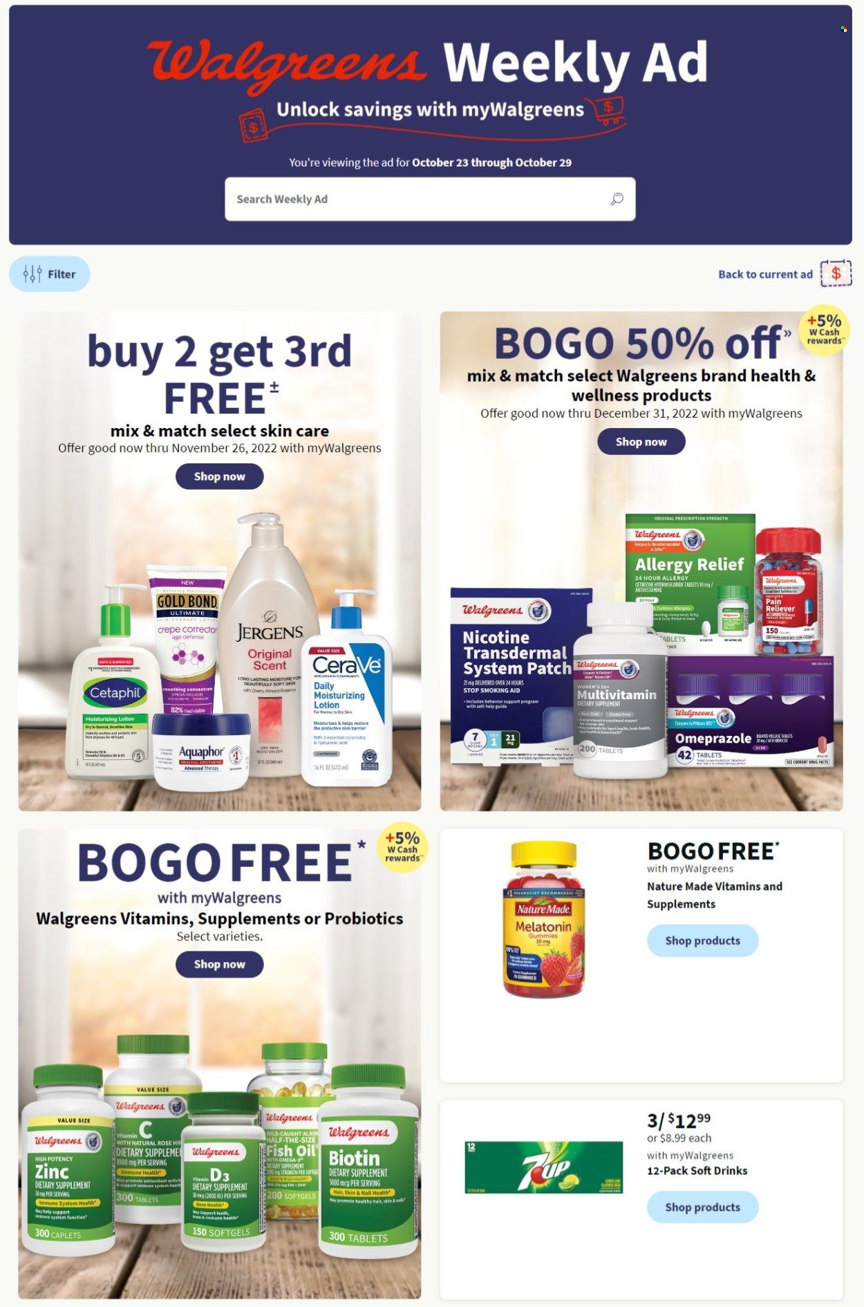 Walgreens Weekly Ad Flyer Specials October 23 to October 29, 2022