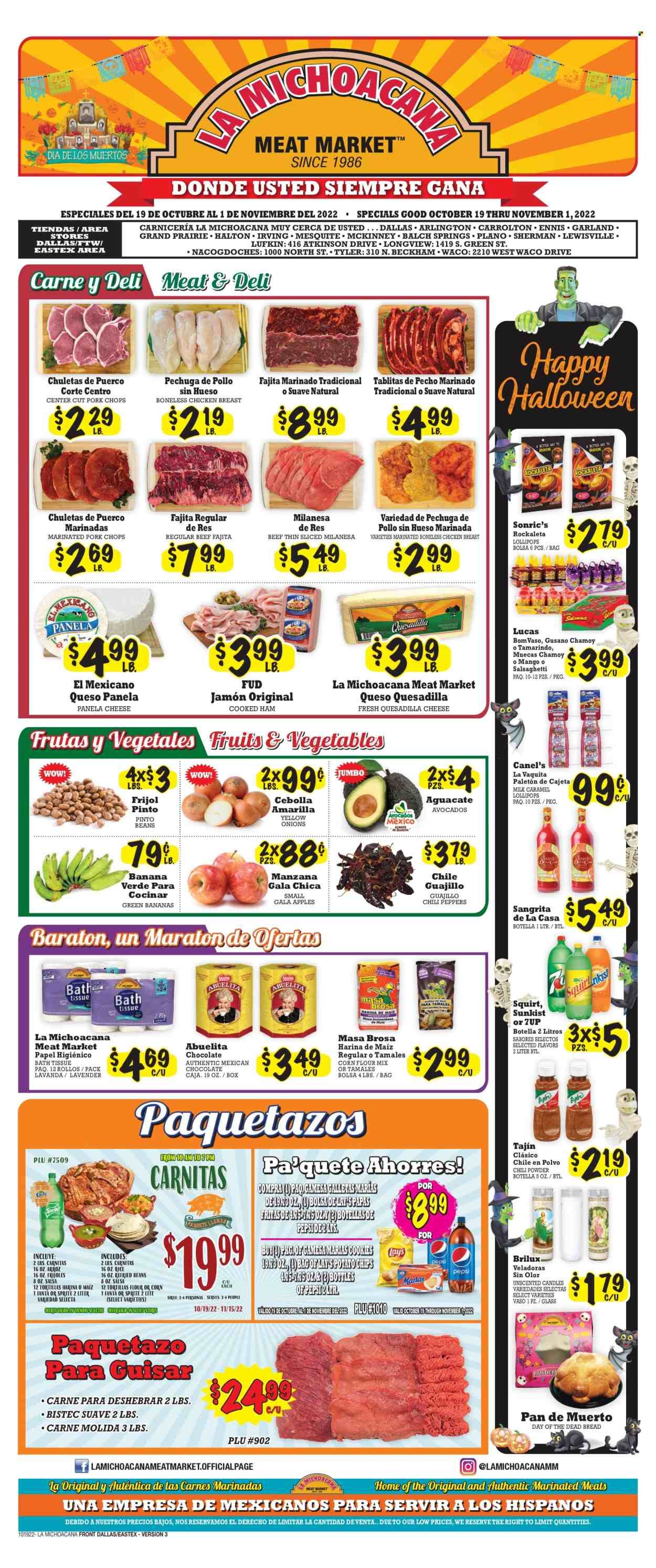 La Michoacana Meat Market (TX) Weekly Ad Flyer Specials October 19 to November 1, 2022