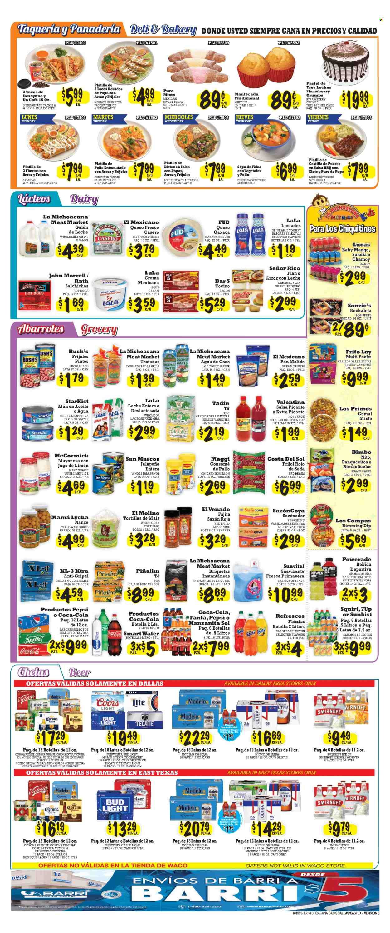 La Michoacana Meat Market (TX) Weekly Ad Flyer Specials October 19 to November 1, 2022