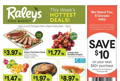 Raley's (CA, NV) Weekly Ad Flyer Specials October 19 to October 25, 2022