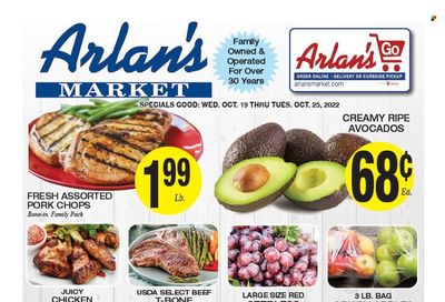 Arlan's Market (TX) Weekly Ad Flyer Specials October 19 to October 25, 2022