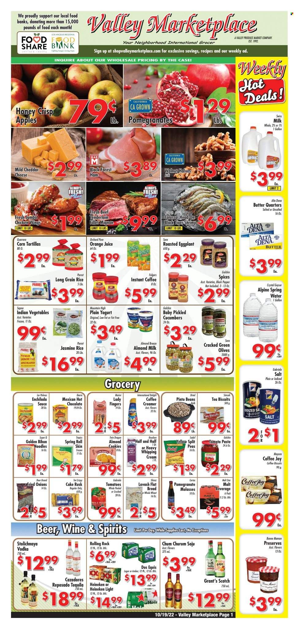 Valley Marketplace (CA) Weekly Ad Flyer Specials October 19 to October 25, 2022