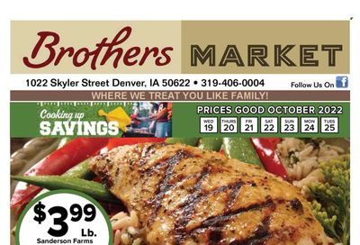 Brothers Market (IA, KS, MO) Weekly Ad Flyer Specials October 19 to October 25, 2022