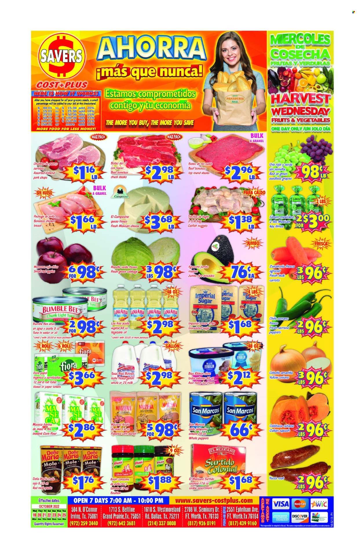 Savers Cost Plus (TX) Weekly Ad Flyer Specials October 19 to October 25, 2022