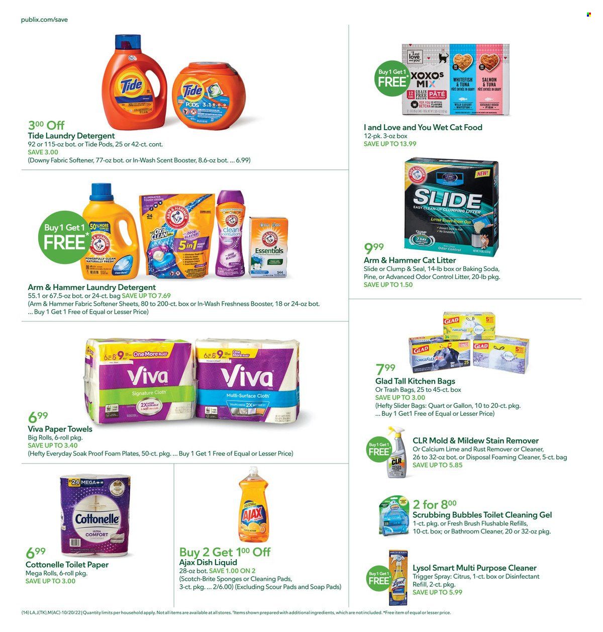 Publix (AL, FL, GA, NC, SC, TN) Weekly Ad Flyer Specials October 20 to October 26, 2022