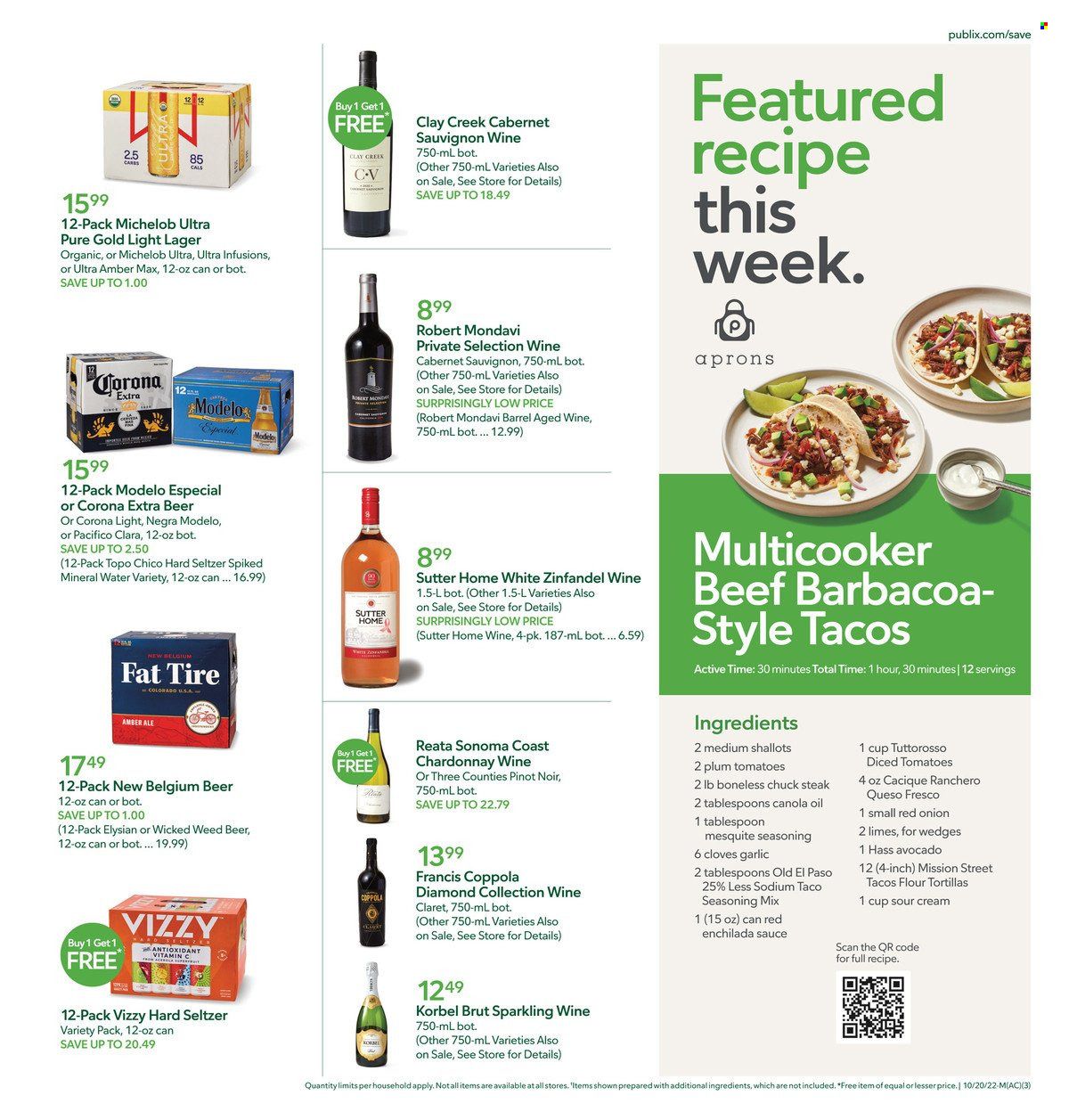 Publix (AL, FL, GA, NC, SC, TN) Weekly Ad Flyer Specials October 20 to October 26, 2022