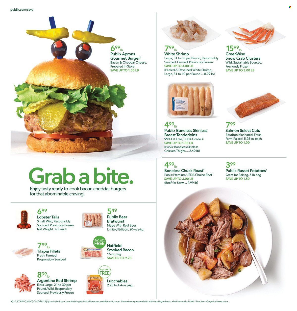 Publix (AL, FL, GA, NC, SC, TN) Weekly Ad Flyer Specials October 20 to October 26, 2022