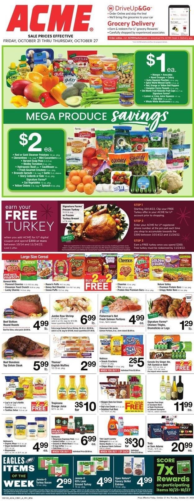 ACME (DE, NJ, NY, PA) Weekly Ad Flyer Specials October 21 to October 27, 2022