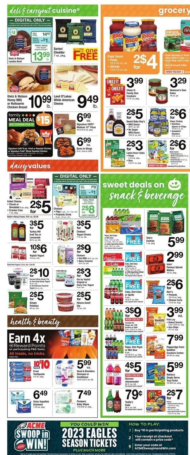 ACME (DE, NJ, NY, PA) Weekly Ad Flyer Specials October 21 to October 27, 2022