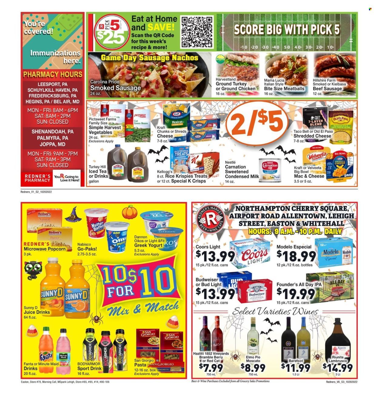 Redner's Markets (DE, MD, PA) Weekly Ad Flyer Specials October 20 to October 26, 2022