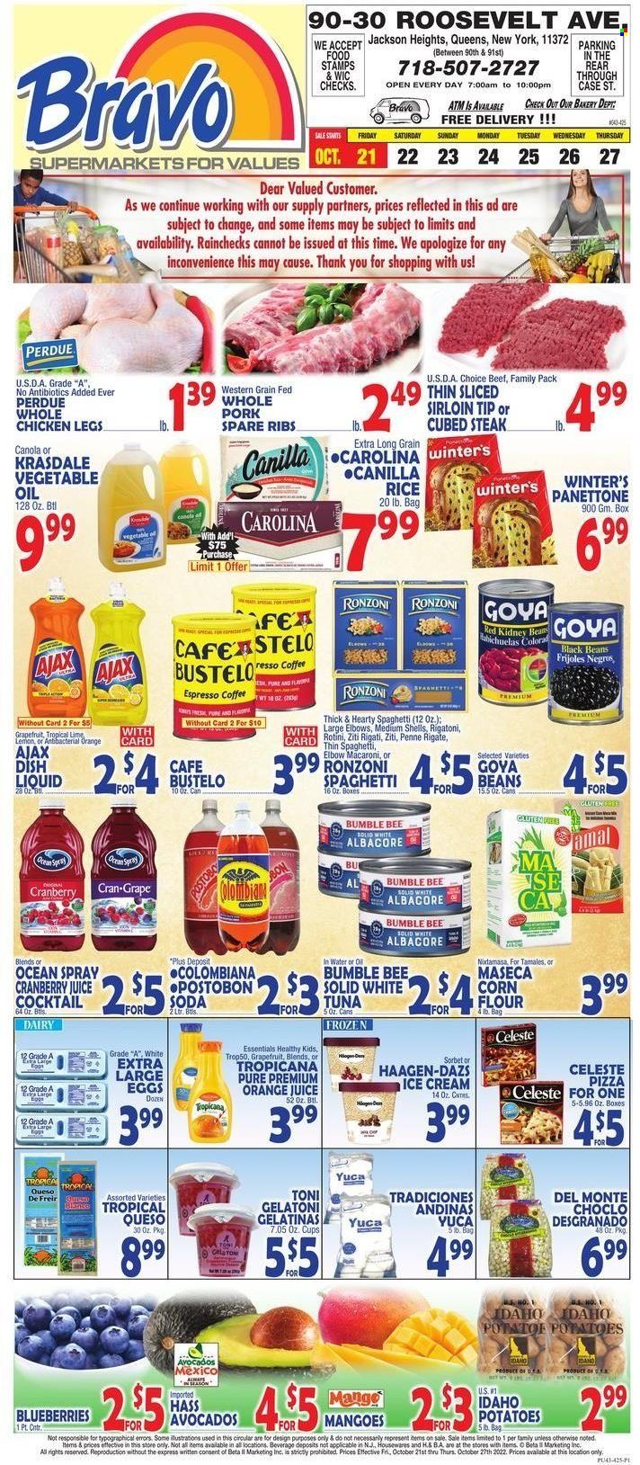 Bravo Supermarkets (CT, FL, MA, NJ, NY, PA) Weekly Ad Flyer Specials October 21 to October 27, 2022