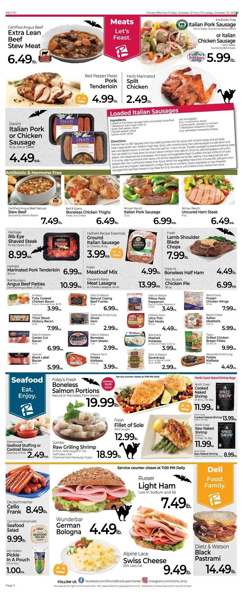 Roche Bros. (MA) Weekly Ad Flyer Specials October 21 to October 27, 2022