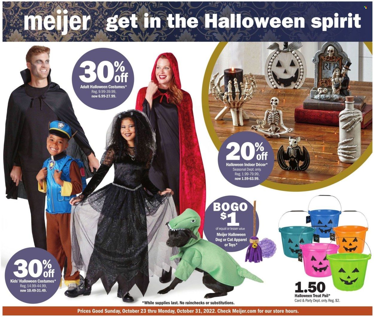 Meijer (IL, IN, KY, MI, OH, WI) Weekly Ad Flyer Specials October 23 to October 31, 2022