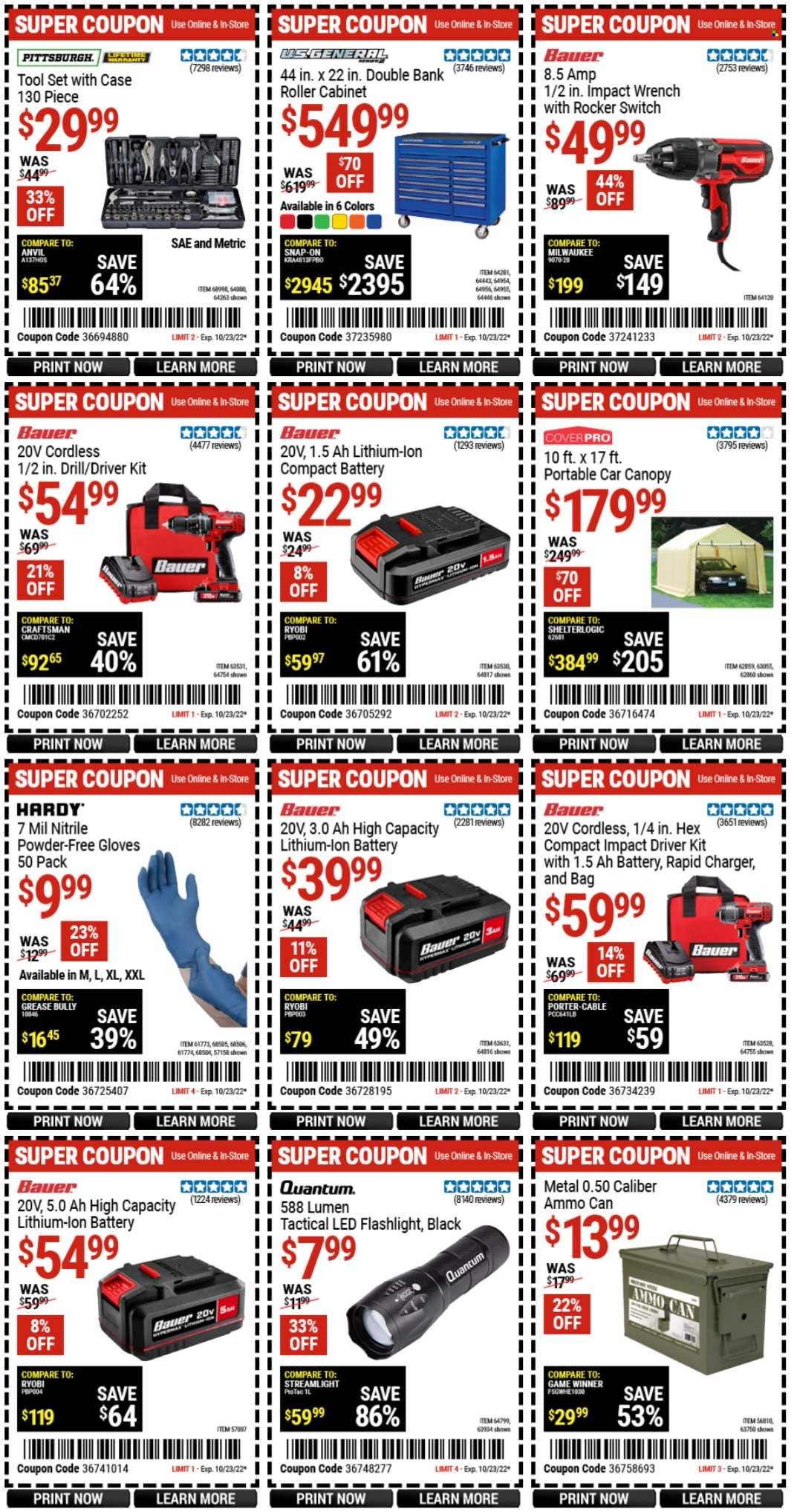Harbor Freight Weekly Ad Flyer Specials October 21 to October 23, 2022