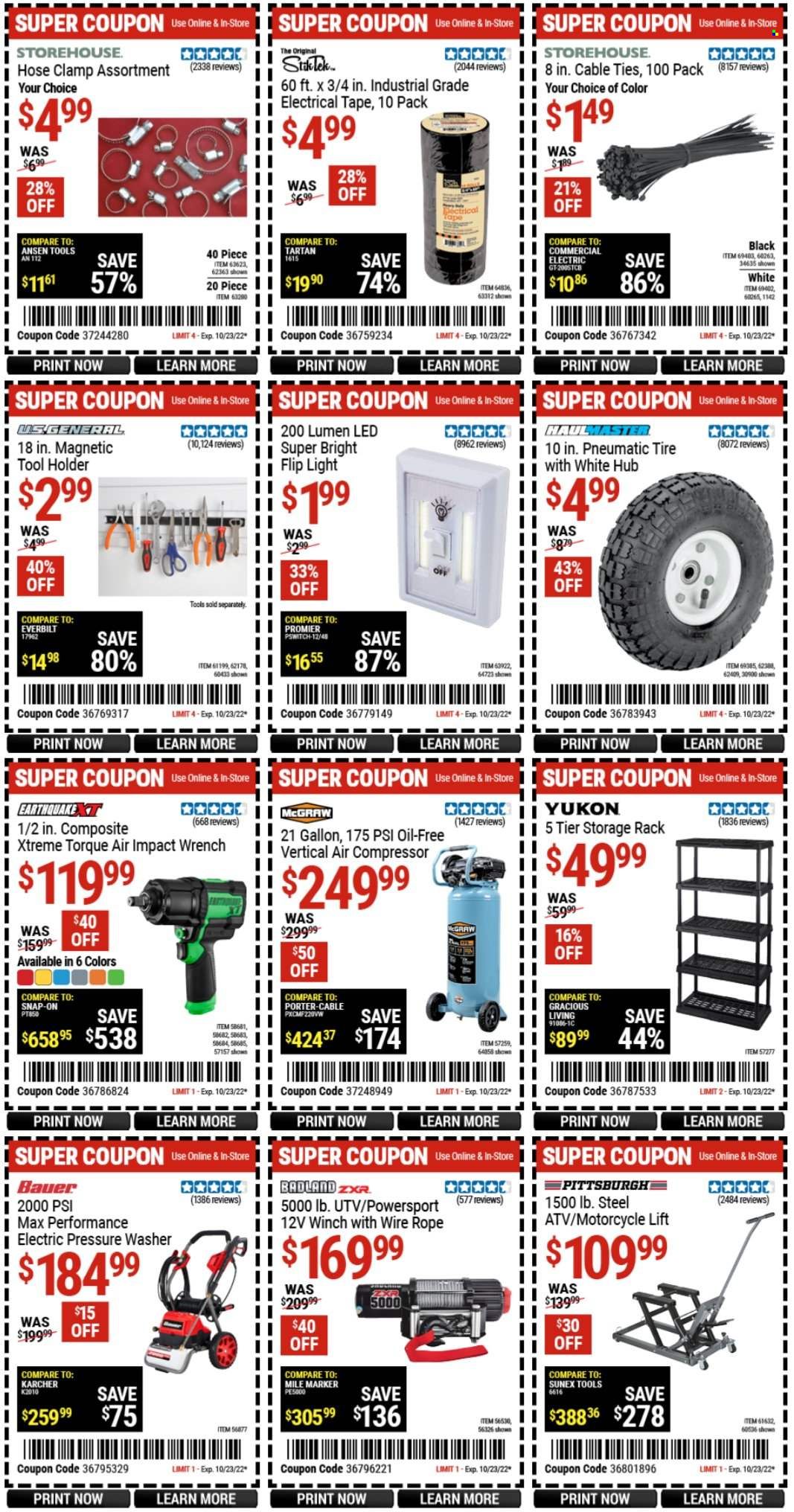 Harbor Freight Weekly Ad Flyer Specials October 21 to October 23, 2022