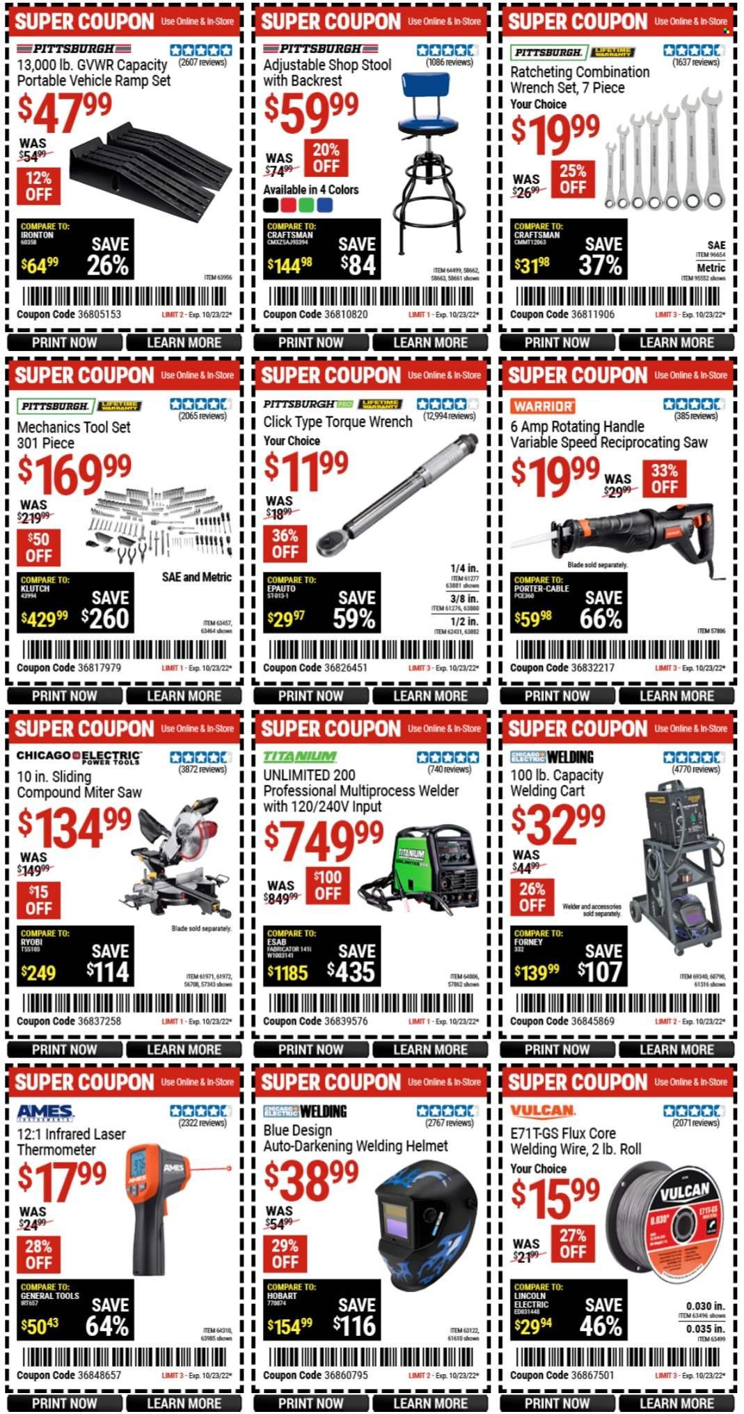 Harbor Freight Weekly Ad Flyer Specials October 21 to October 23, 2022
