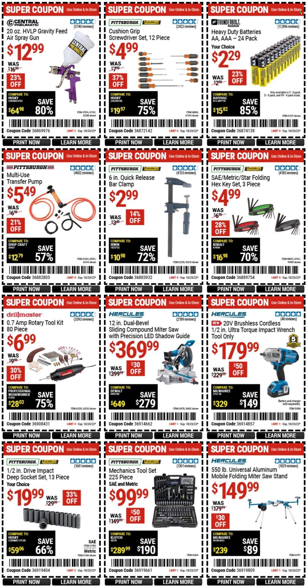 Harbor Freight Weekly Ad Flyer Specials October 21 to October 23, 2022