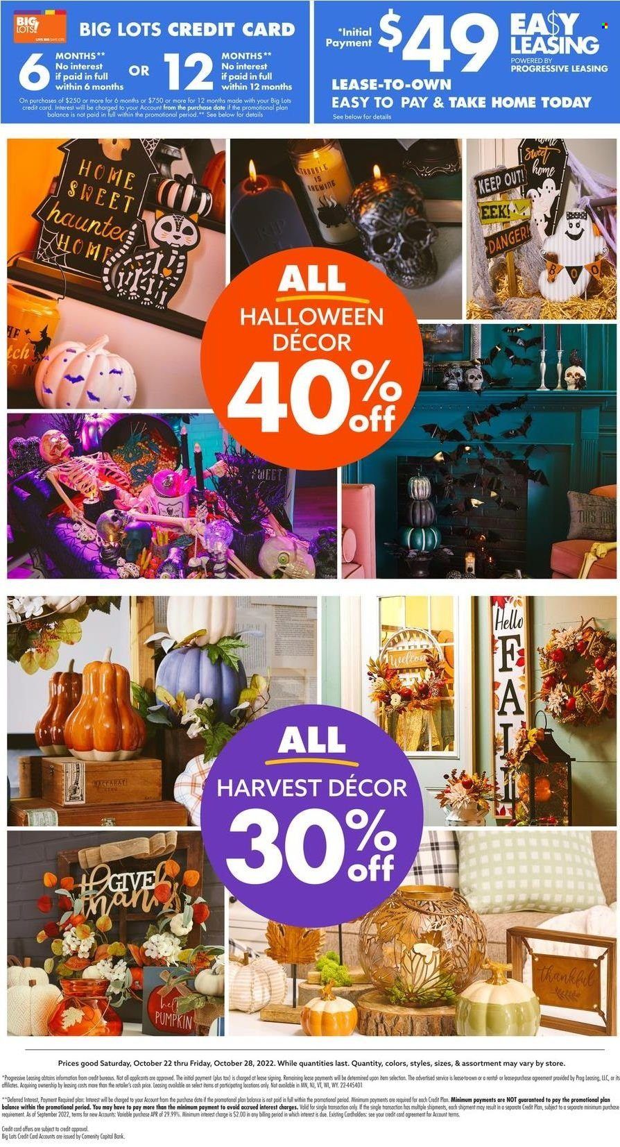 Big Lots Weekly Ad Flyer Specials October 22 to October 28, 2022
