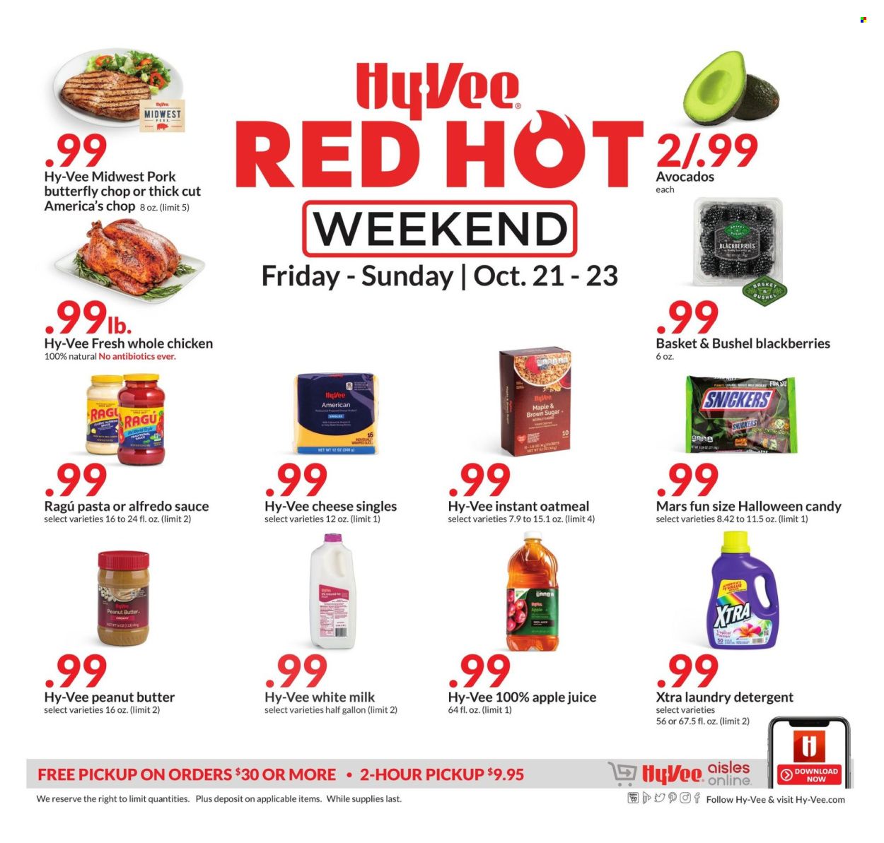 Hy-Vee (IA, IL, MN, MO, SD) Weekly Ad Flyer Specials October 21 to October 23, 2022