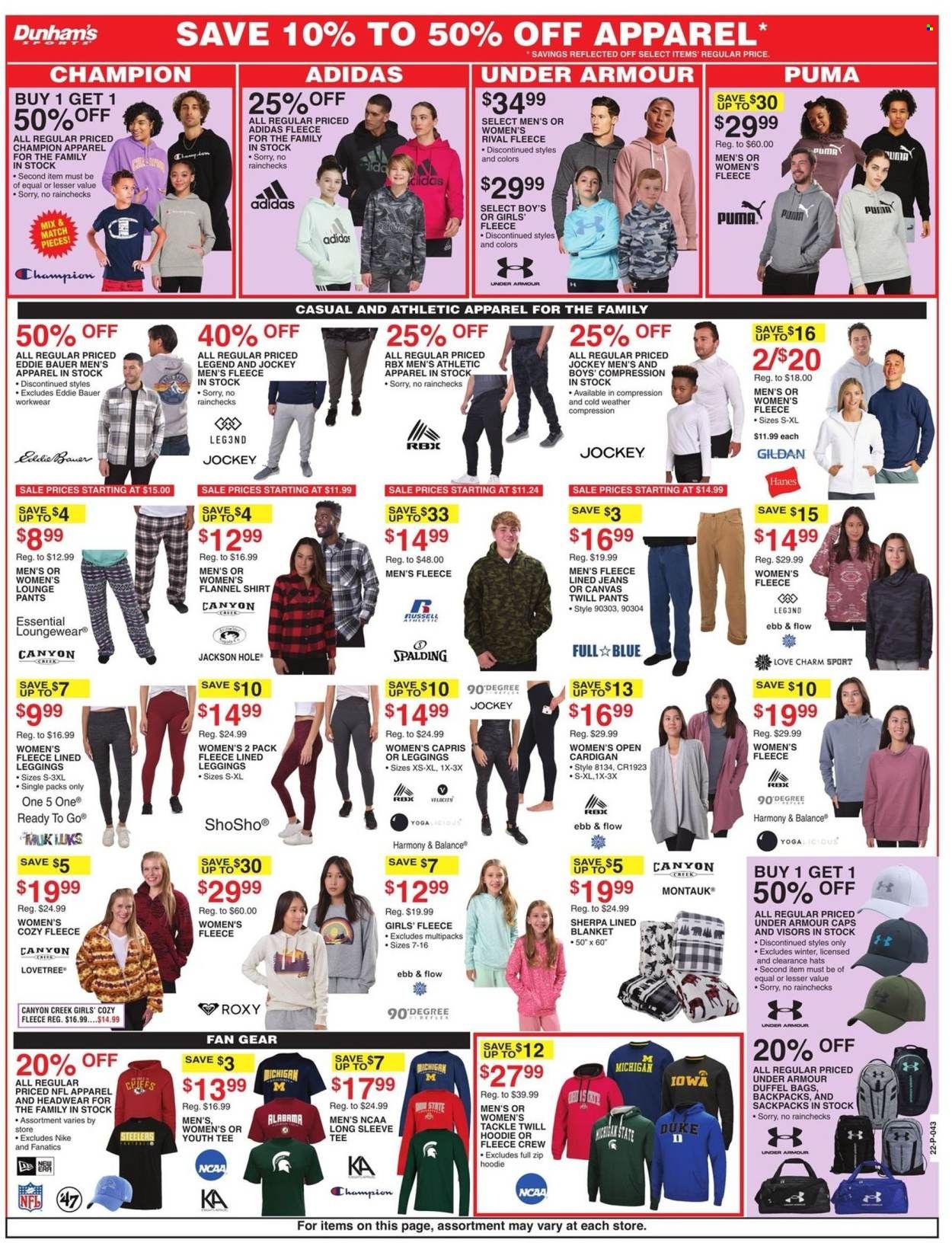 Dunham's Sports (GA, KS, MD, MN, NC, OH, PA) Weekly Ad Flyer Specials October 22 to October 27, 2022