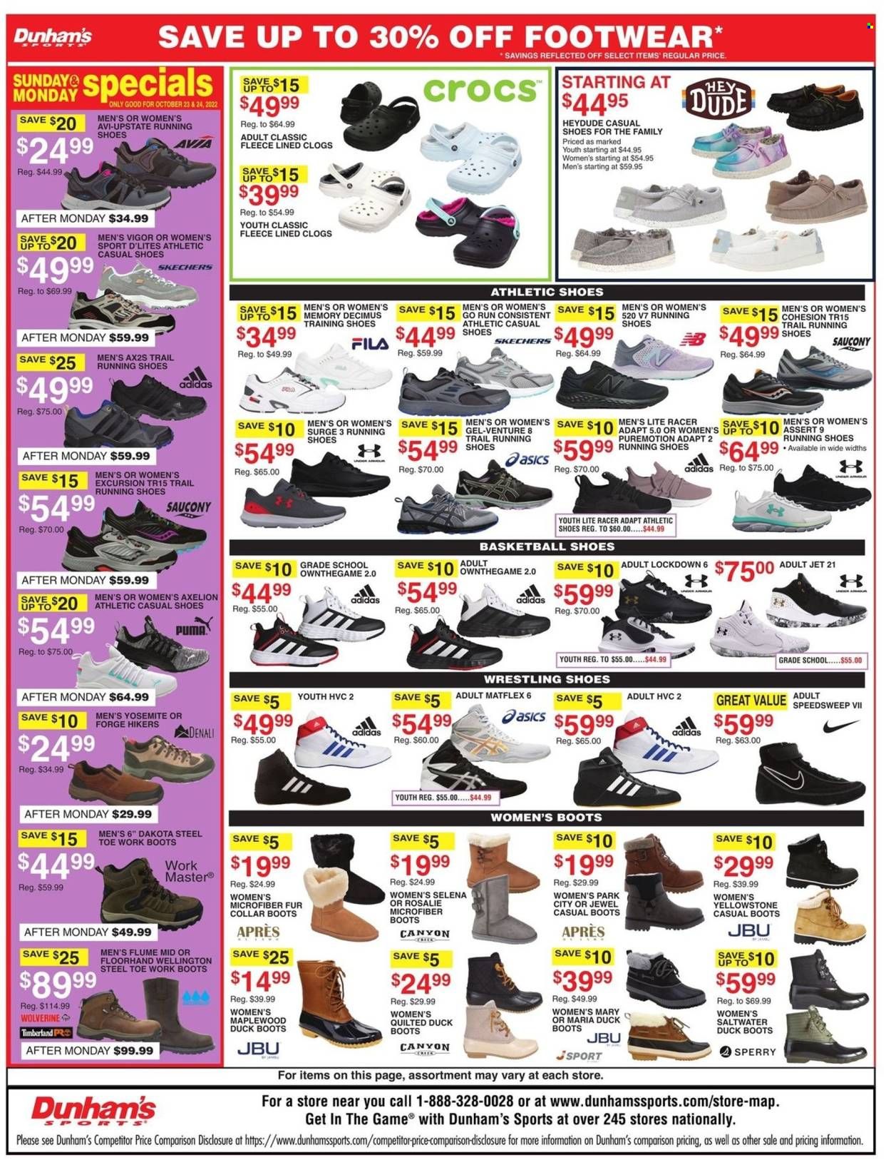 Dunham's Sports (AR) Weekly Ad Flyer Specials October 22 to October 27, 2022
