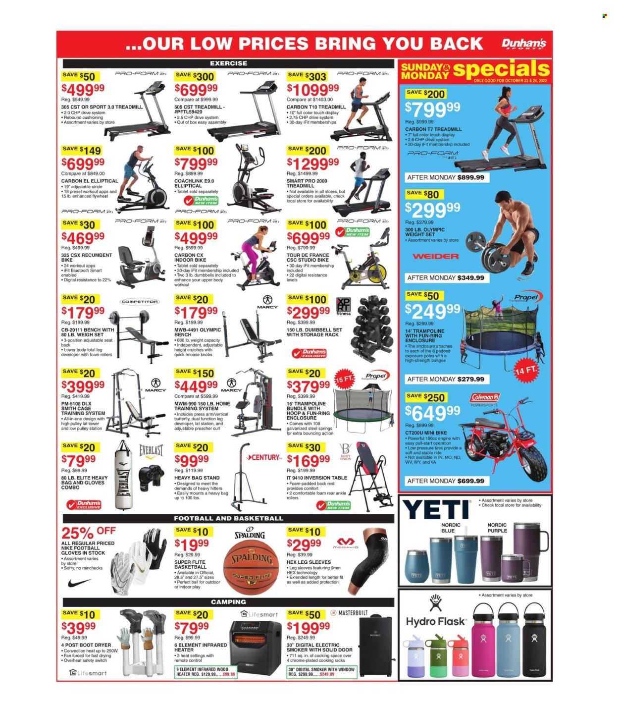 Dunham's Sports (WI) Weekly Ad Flyer Specials October 22 to October 27, 2022