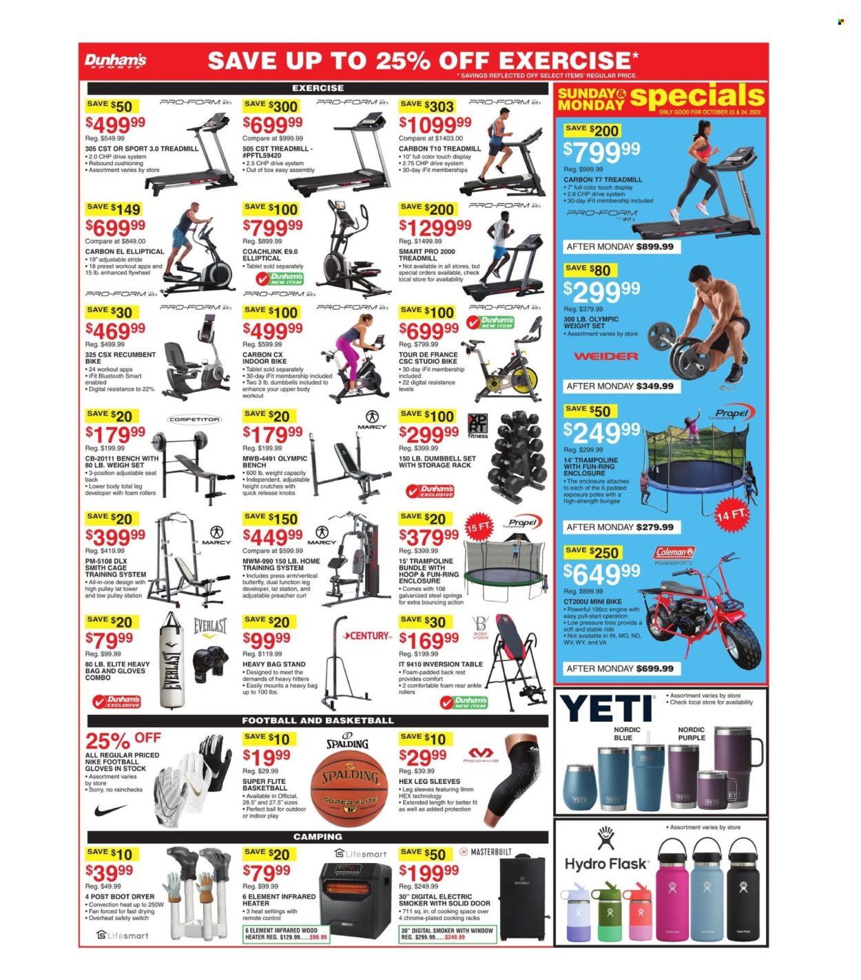 Dunham's Sports (WI) Weekly Ad Flyer Specials October 22 to October 27, 2022