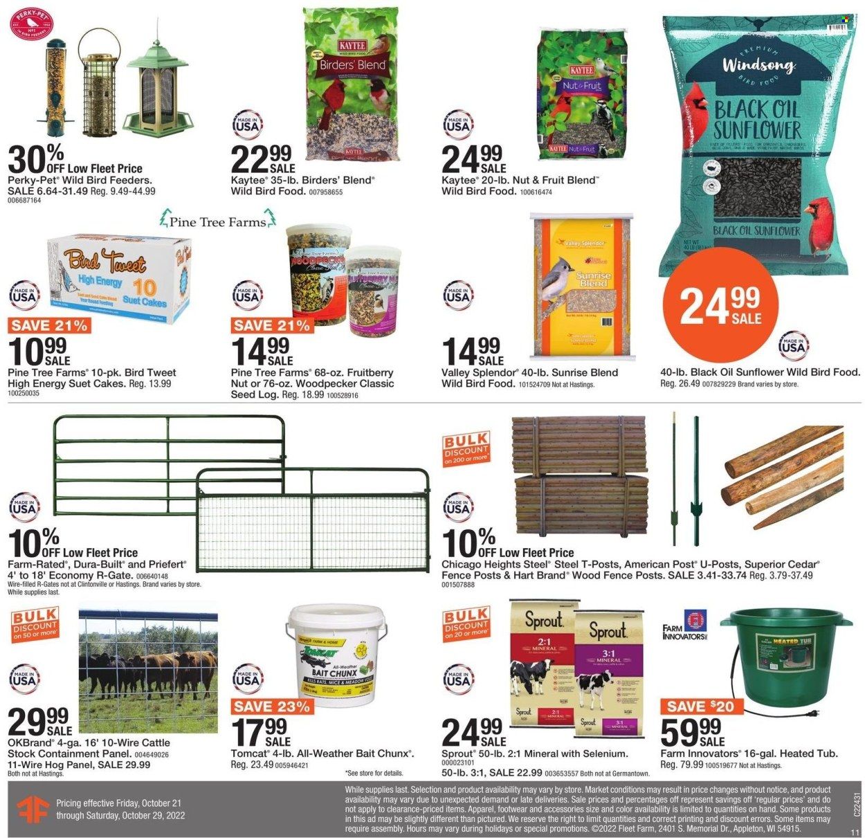 Fleet Farm (IA, MN, ND, WI) Weekly Ad Flyer Specials October 21 to October 29, 2022