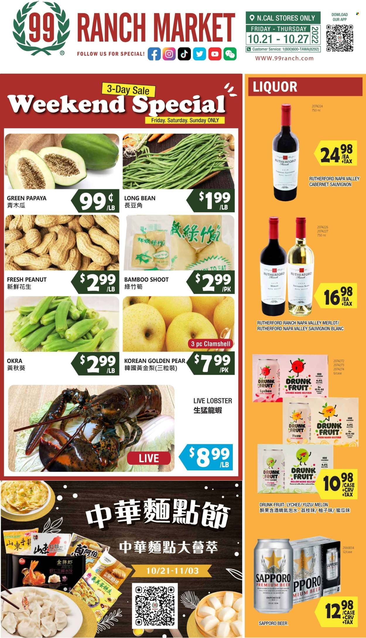 99 Ranch Market (92, CA) Weekly Ad Flyer Specials October 21 to October 27, 2022