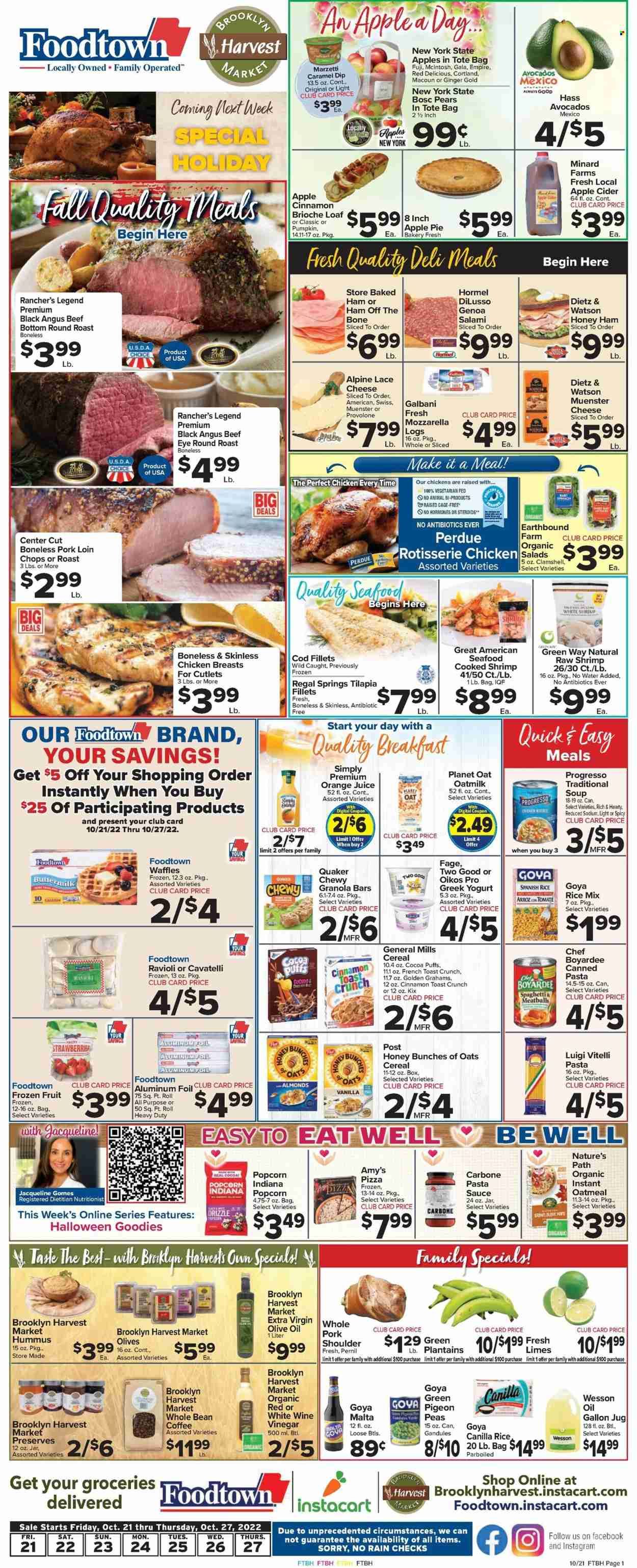 Foodtown (NJ, NY, PA) Weekly Ad Flyer Specials October 21 to October 27, 2022