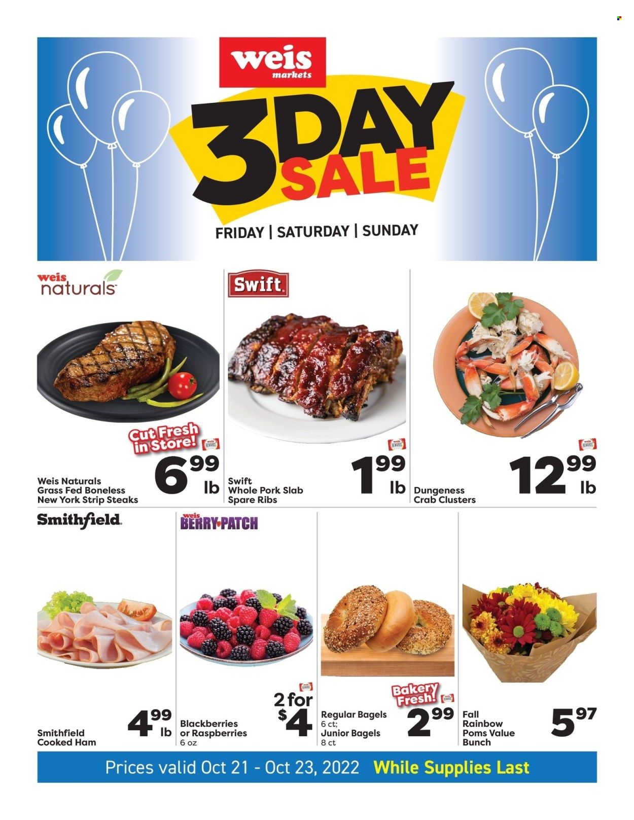 Weis (MD, NY, PA) Weekly Ad Flyer Specials October 21 to October 23, 2022