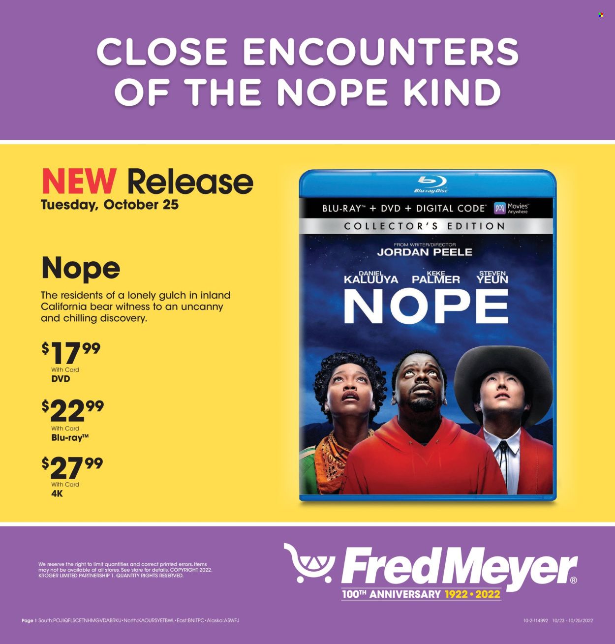Fred Meyer Weekly Ad Flyer Specials October 23 to October 25, 2022