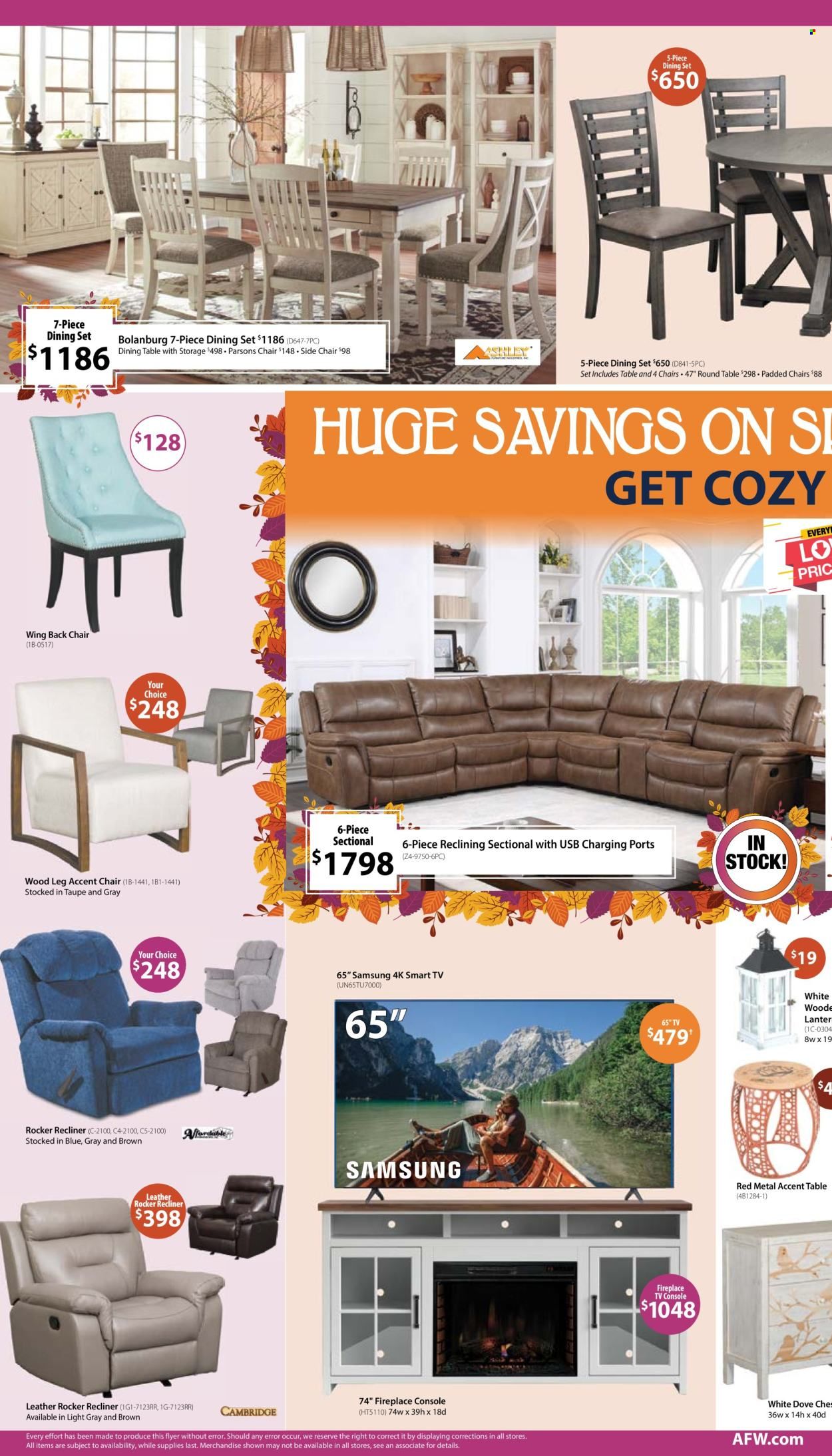 American Furniture Warehouse (AZ, CO, TX) Weekly Ad Flyer Specials October 23 to October 29, 2022