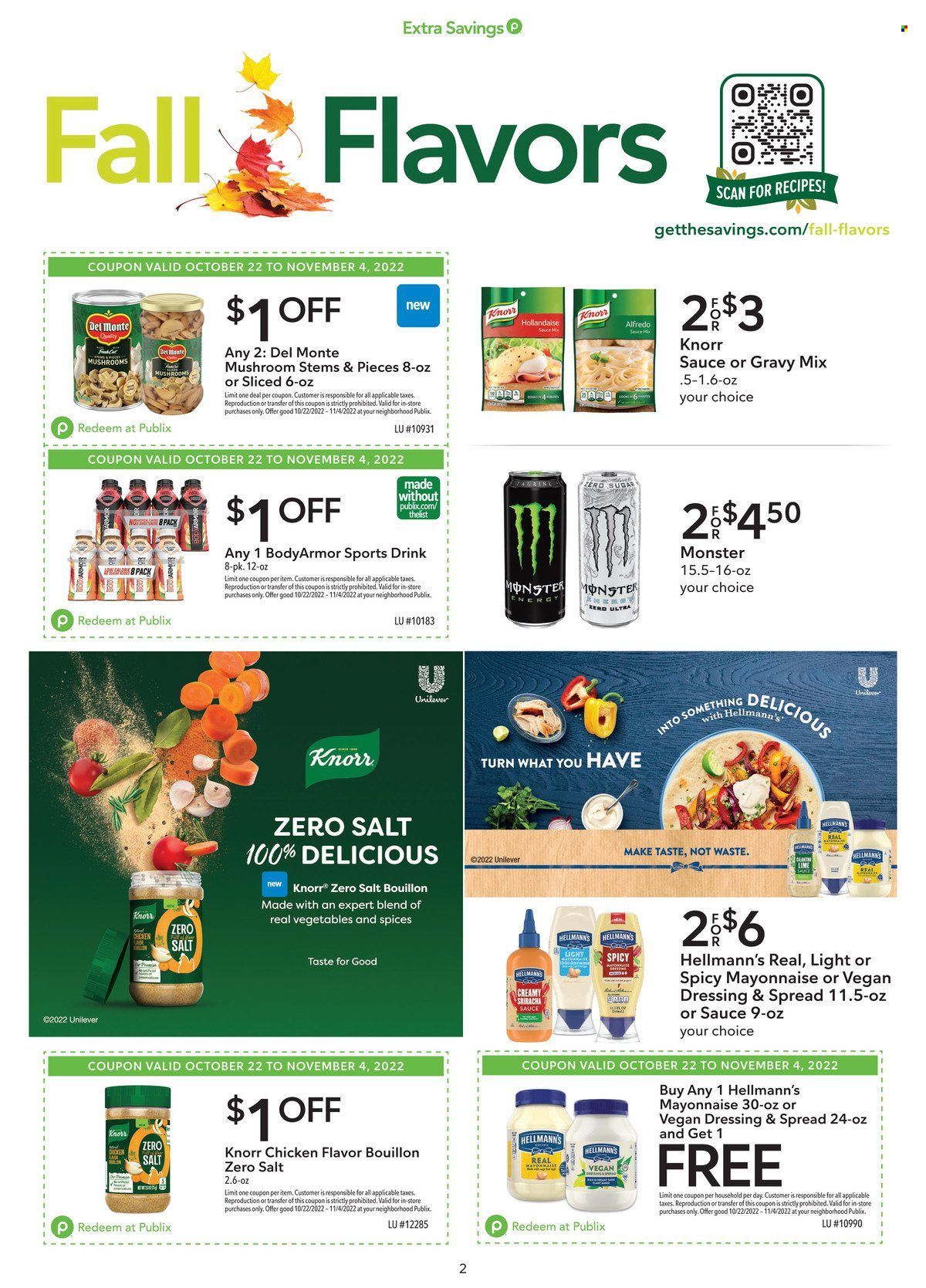 Publix (AL, FL, GA, NC, SC, TN) Weekly Ad Flyer Specials October 22 to November 4, 2022