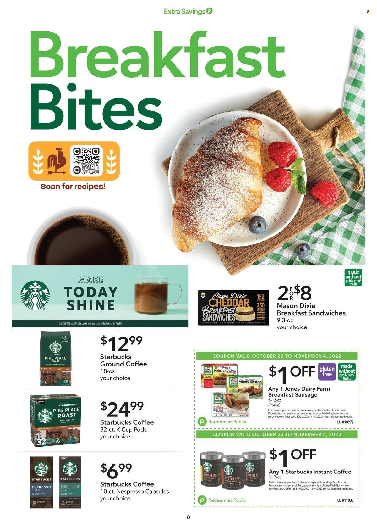 Publix (AL, FL, GA, NC, SC, TN) Weekly Ad Flyer Specials October 22 to November 4, 2022