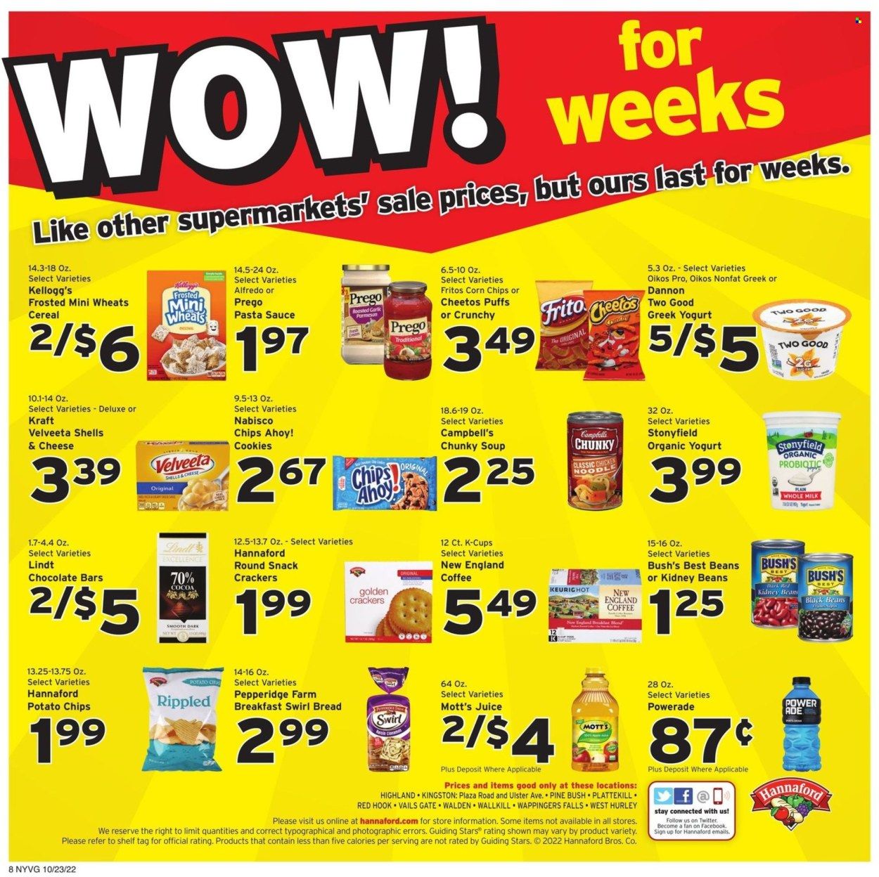 Hannaford (NY) Weekly Ad Flyer Specials October 23 to October 29, 2022