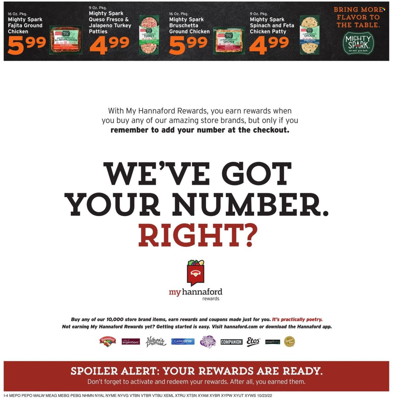 Hannaford (NY) Weekly Ad Flyer Specials October 23 to October 29, 2022