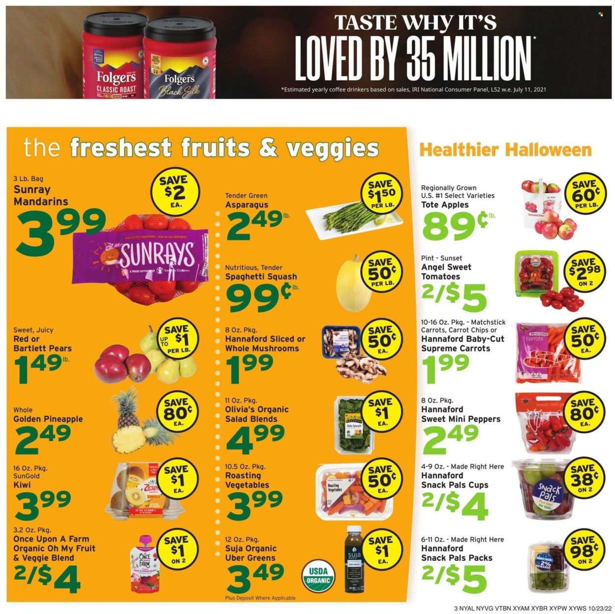 Hannaford (NY) Weekly Ad Flyer Specials October 23 to October 29, 2022