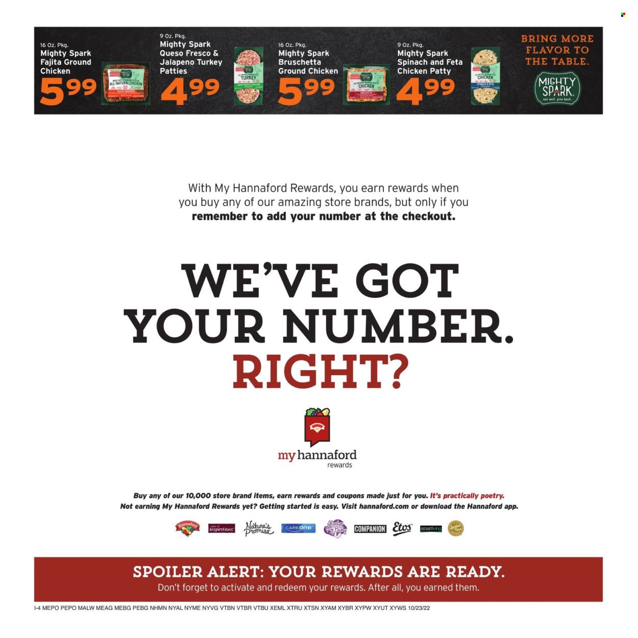 Hannaford (VT) Weekly Ad Flyer Specials October 23 to October 29, 2022