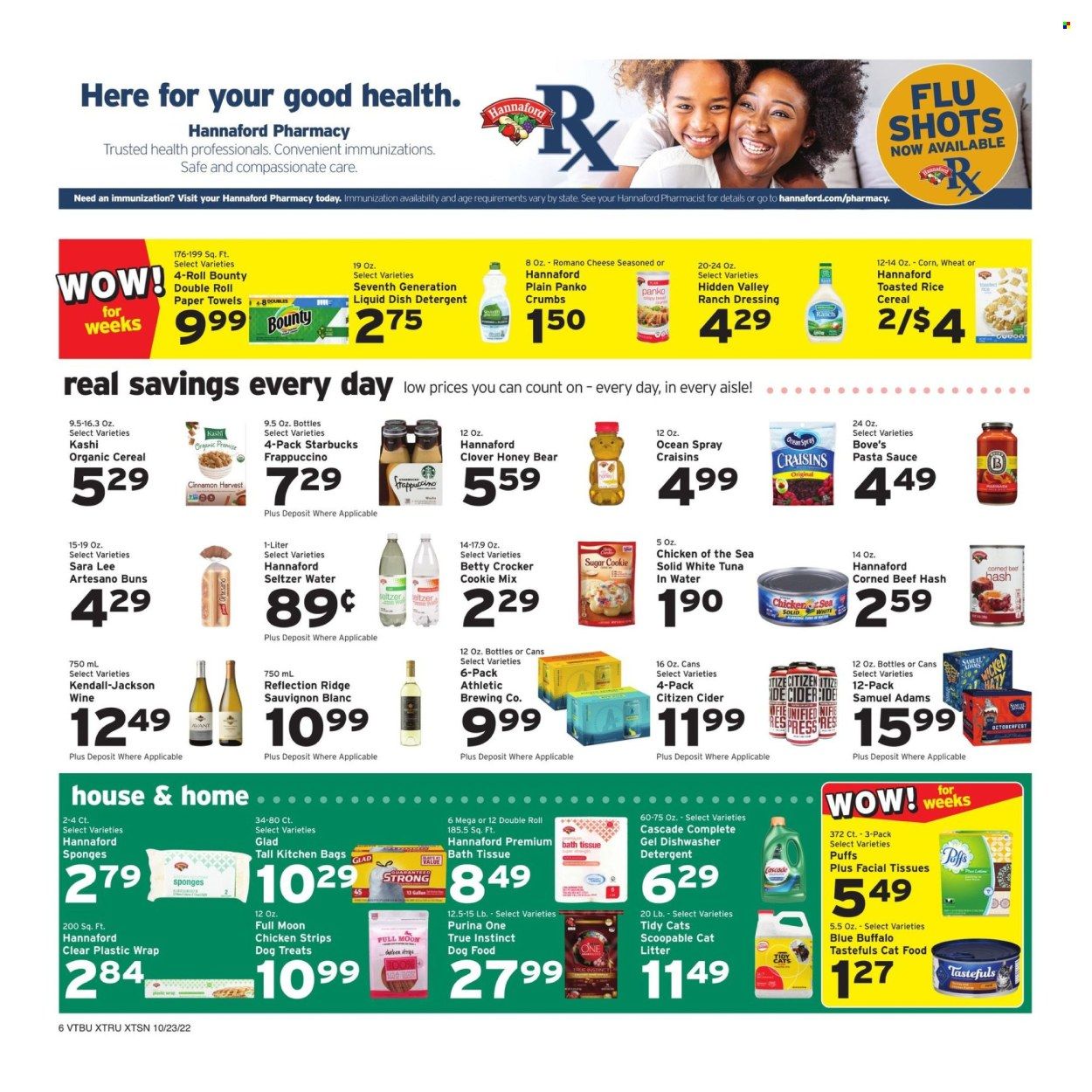 Hannaford (VT) Weekly Ad Flyer Specials October 23 to October 29, 2022