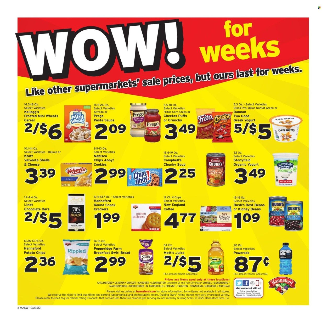Hannaford (MA) Weekly Ad Flyer Specials October 23 to October 29, 2022