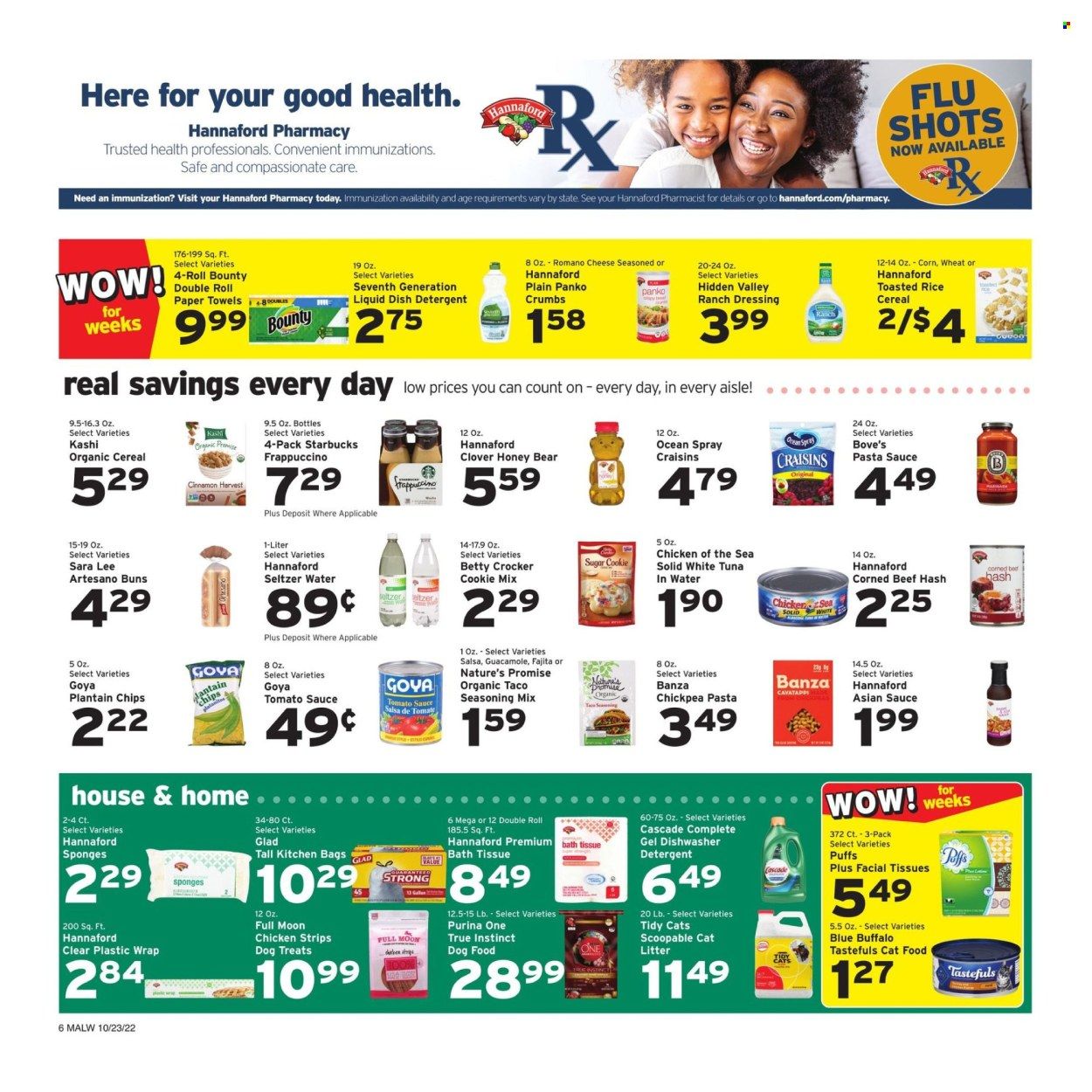 Hannaford (MA) Weekly Ad Flyer Specials October 23 to October 29, 2022