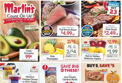 Martin’s (IN, MI) Weekly Ad Flyer Specials October 23 to October 29, 2022