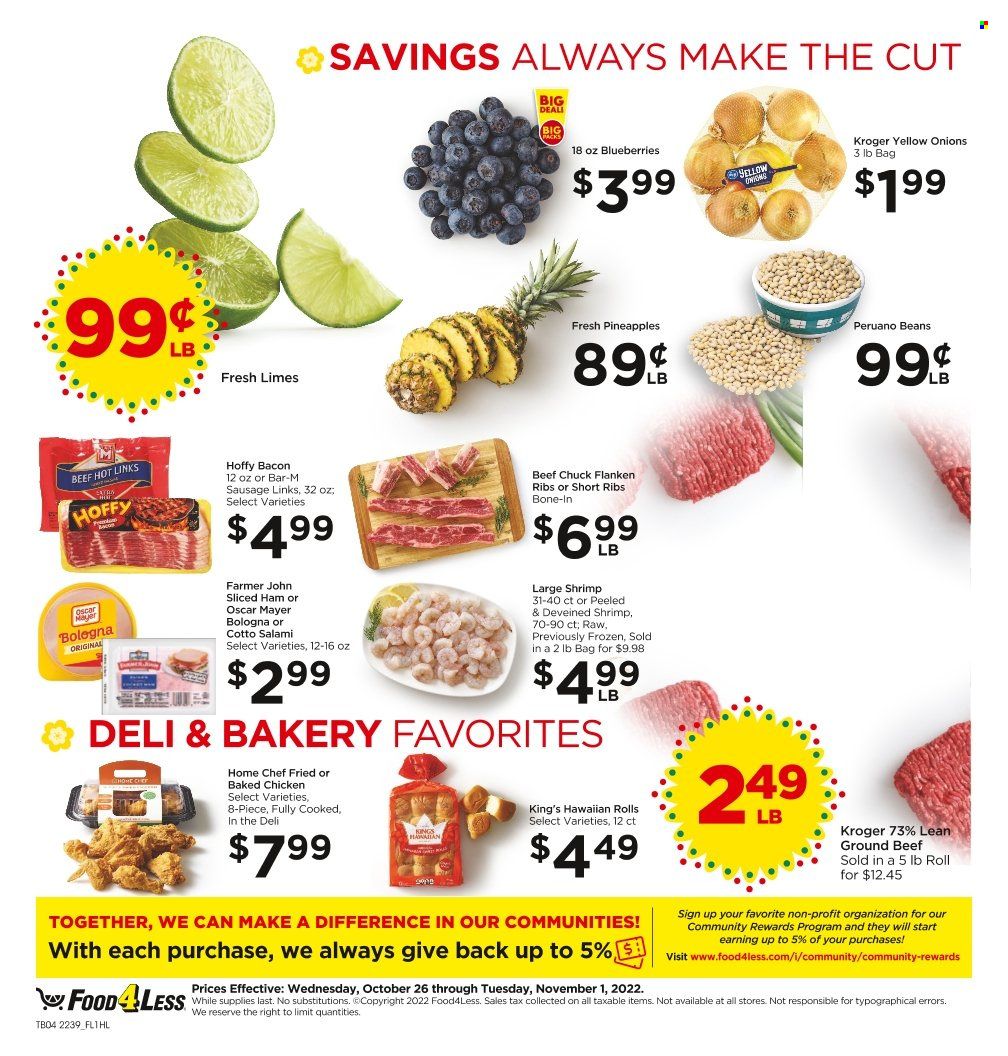 Food 4 Less (CA) Weekly Ad Flyer Specials October 26 to November 1, 2022