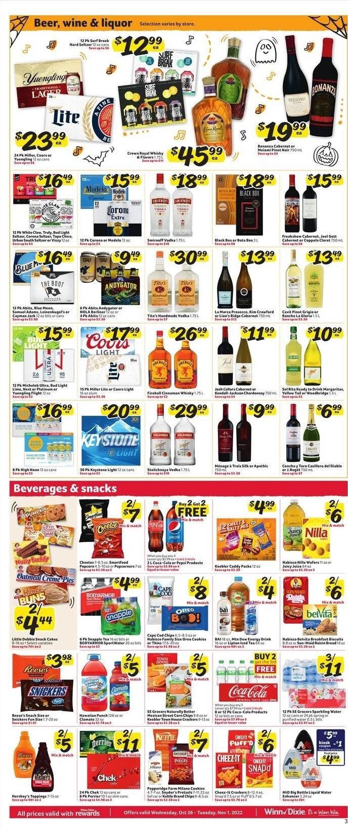 Winn Dixie (AL, FL, GA, LA) Weekly Ad Flyer Specials October 26 to November 1, 2022