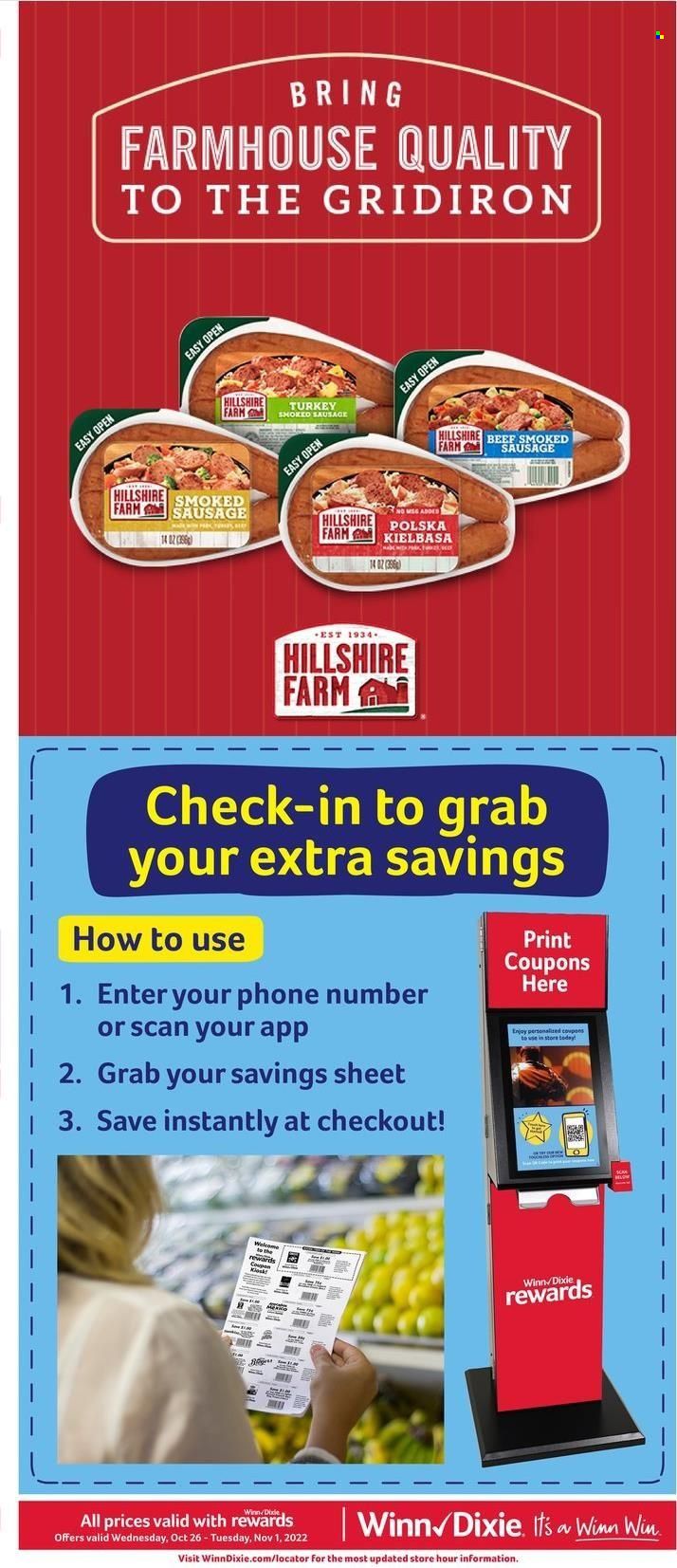 Winn Dixie (AL, FL, GA, LA) Weekly Ad Flyer Specials October 26 to November 1, 2022