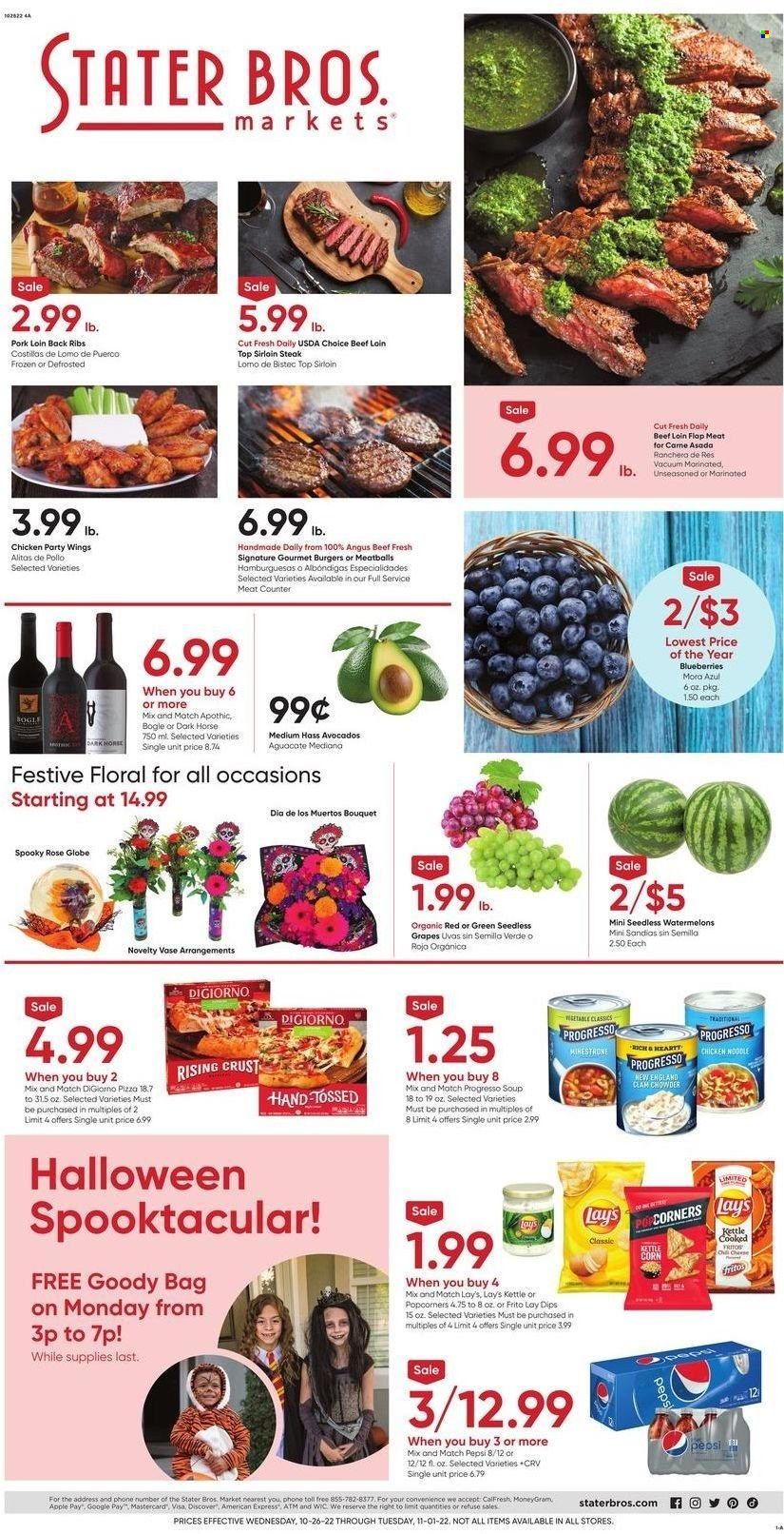 Stater Bros. (CA) Weekly Ad Flyer Specials October 26 to November 1, 2022