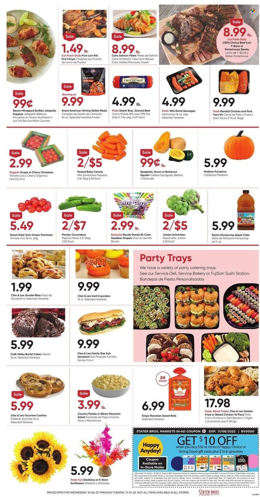 Stater Bros. (CA) Weekly Ad Flyer Specials October 26 to November 1, 2022
