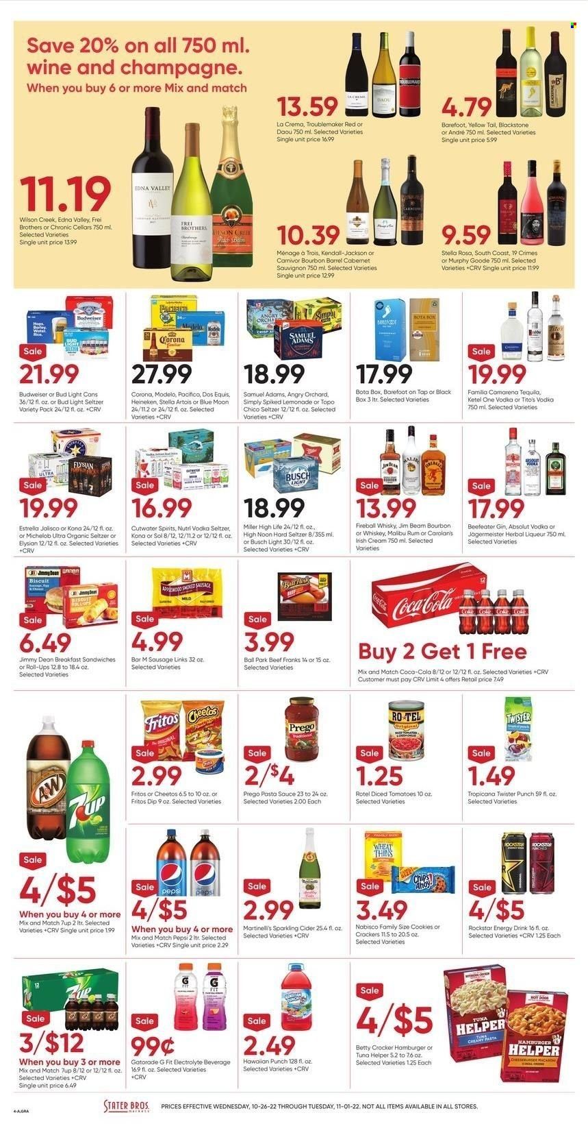 Stater Bros. (CA) Weekly Ad Flyer Specials October 26 to November 1, 2022