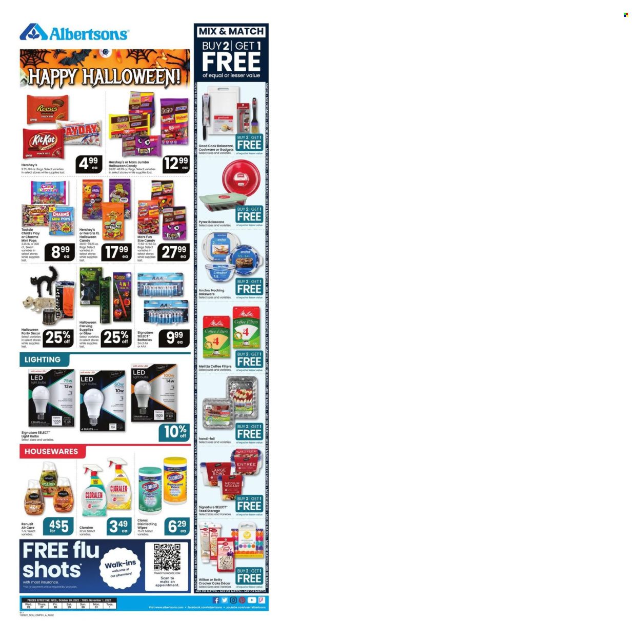 Albertsons (AR) Weekly Ad Flyer Specials October 26 to November 1, 2022